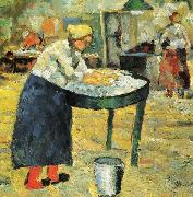 Kazimir Malevich Laundress painting